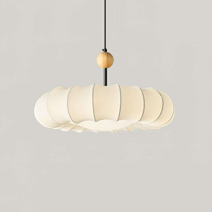 Elegante Hängeleuchte mit Stoffschirm 50cm