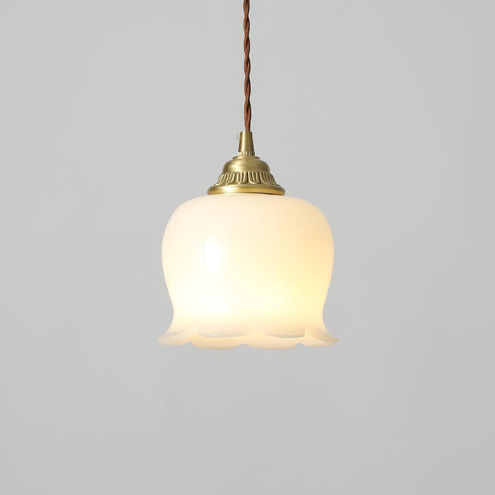 Blüten-Pendelleuchte - 14cm Durchmesser