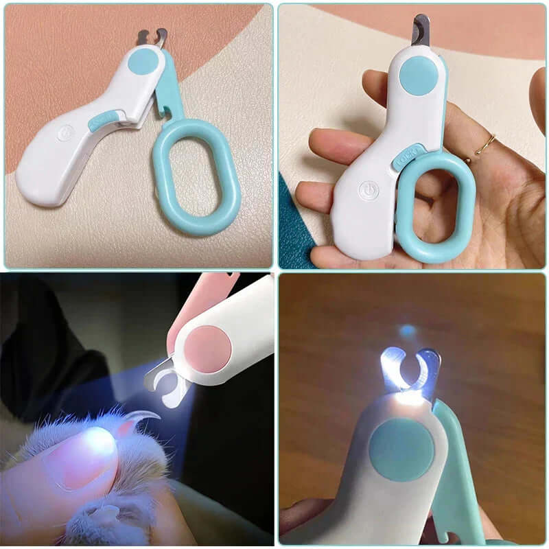 Coupe-griffes LED pour animaux de compagnie - Sûr et précis