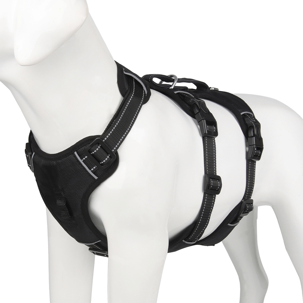 Harnais réfléchissant pour chien, anti-traction et confort
