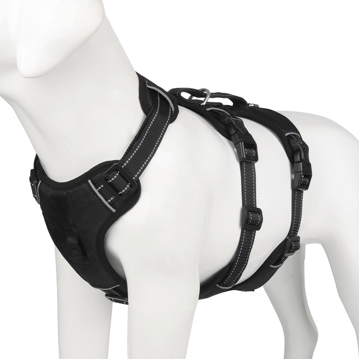 Harnais réfléchissant pour chien, anti-traction et confort