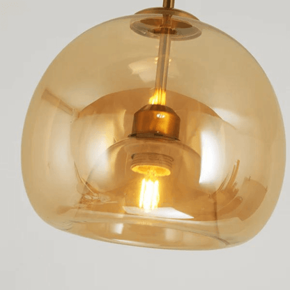 Moderne LED Deckenleuchte, Warmweiß, Metall & Glas