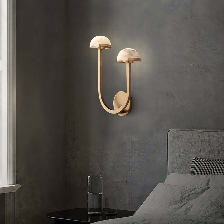 Pilz Alabaster Wandleuchte, Modernes Design