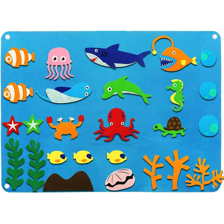 Tableau en feutre créatif pour les tout-petits - jeu imaginatif et amusant