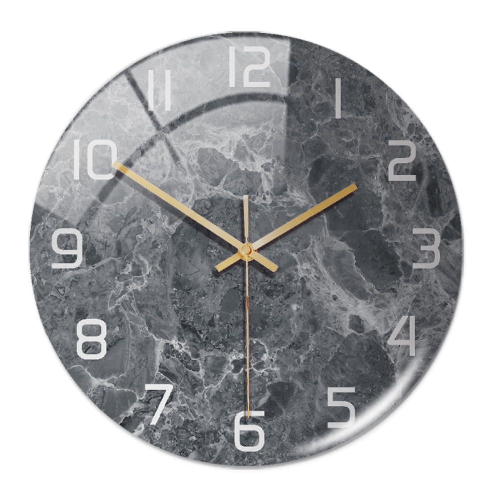 Horloge murale élégante aspect marbre 30 cm
