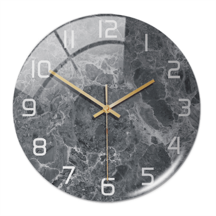 Horloge murale élégante aspect marbre 30 cm