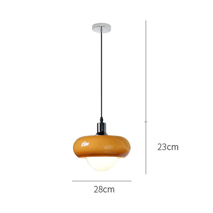 Kaffee Glas Pendelleuchte Bauhaus Stil
