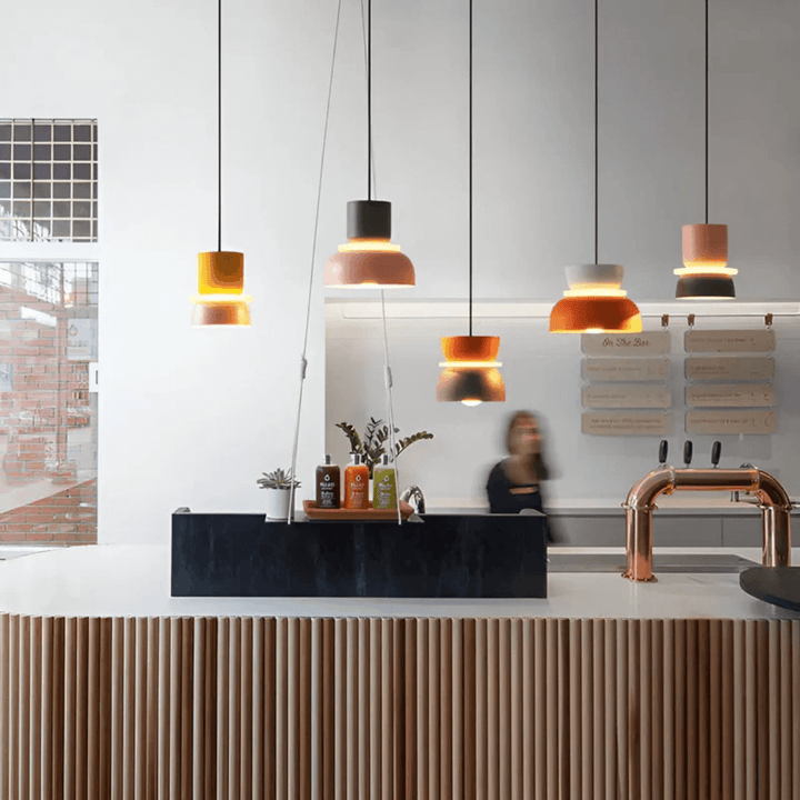 Bunte LED Pendelleuchte Macaron Design
