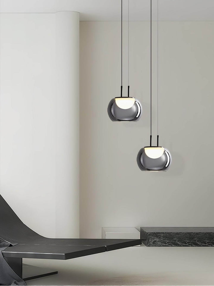 Moderne Halo Pendelleuchte, 3-flammig