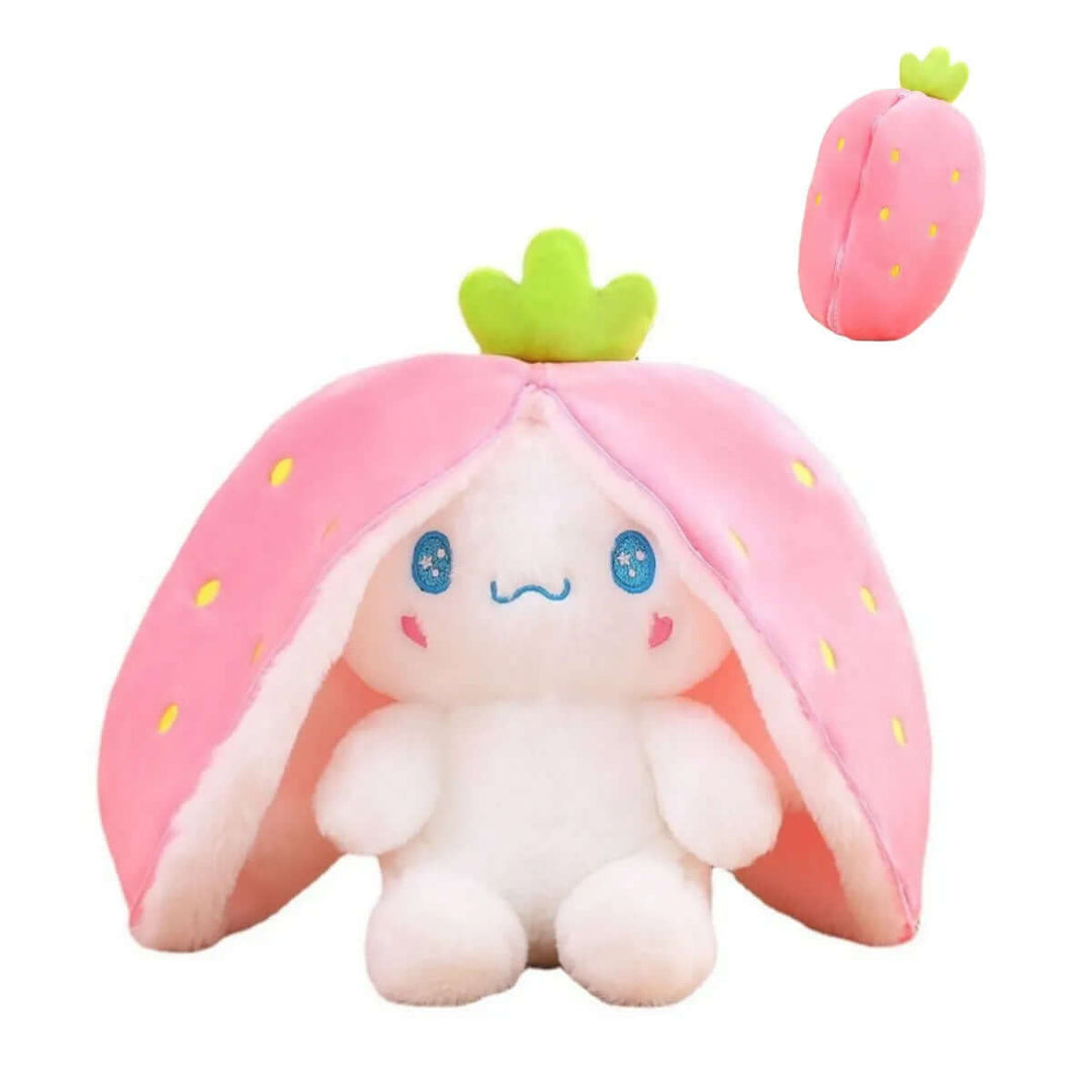 Peluche 2 en 1 - animal et fruit