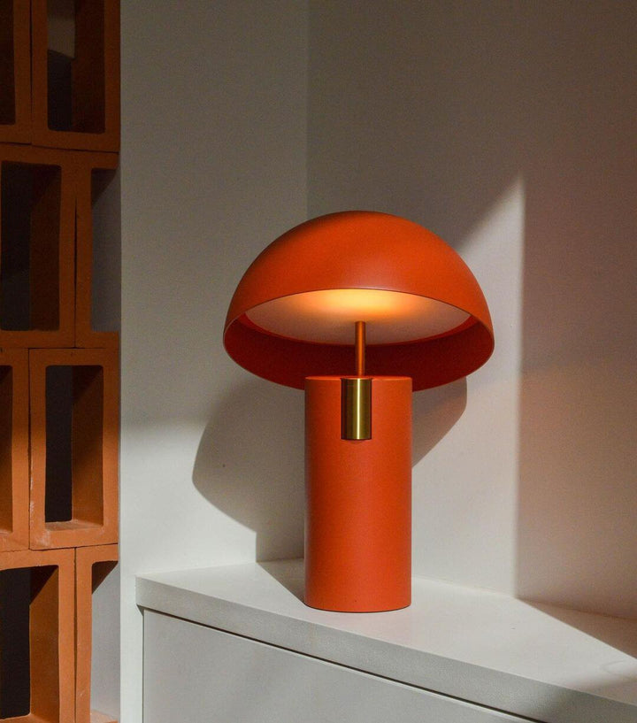 Lampe de table au design moderne avec cylindres rotatifs