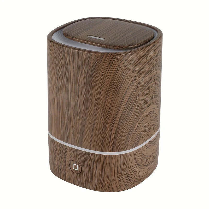 Humidificateur aspect bois - diffuseur d'arômes à ultrasons, LED