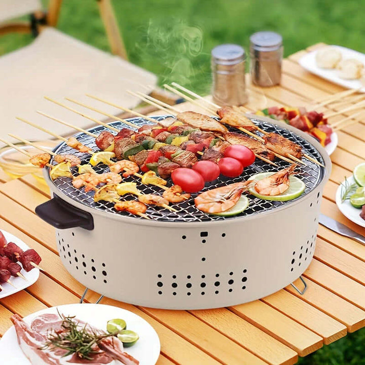 Kompakter Rauchfreier Elektrogrill
