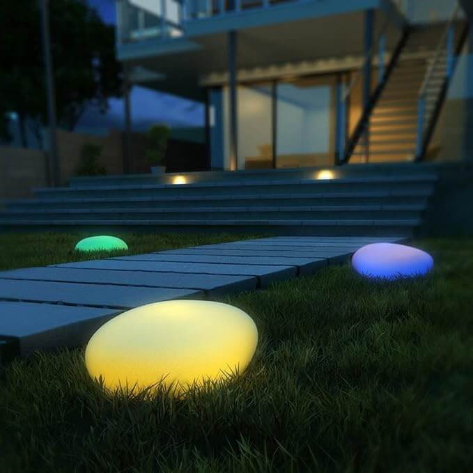 Lampe de jardin LED, solaire, extérieur