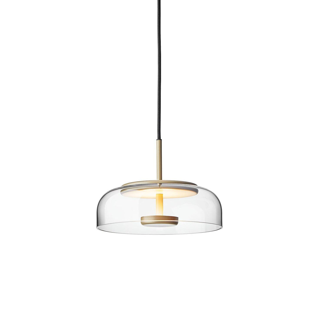 Moderne Pendelleuchte - Messing & Glas