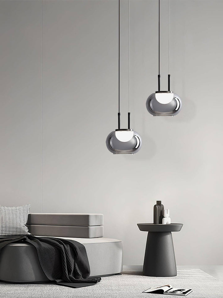 Moderne Halo Pendelleuchte, 3-flammig