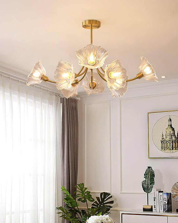 Blumenglas Kronleuchter - Elegant & Modern