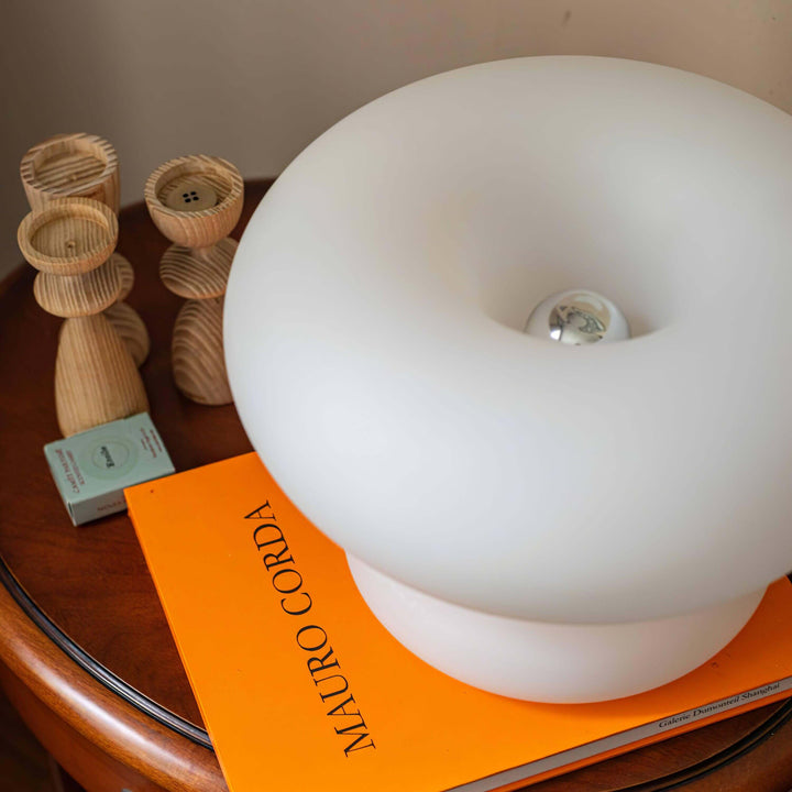 Lampe de table Donut design moderne éclairage intérieur LED