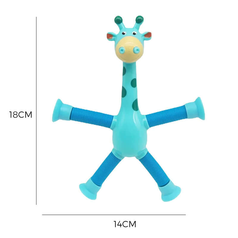 Flexibles Giraffenspielzeug mit Saugnapf