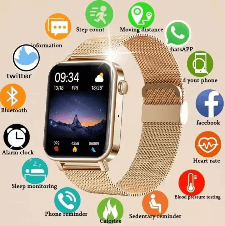 Elegante Smartwatch Damen Fitnessuhr - Aktivitätstracker