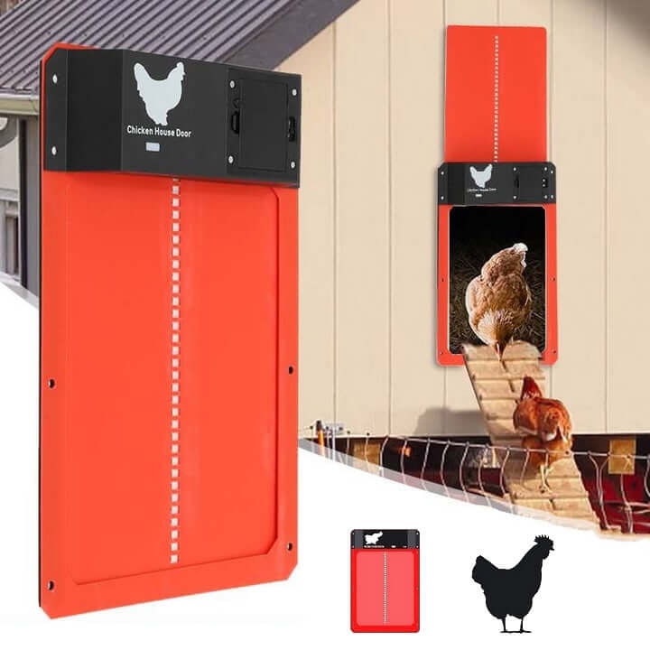 Porte automatique pour poulailler avec capteur de lumière