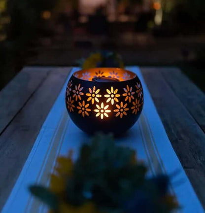 Lampe à parfum en céramique à motif floral 10 cm