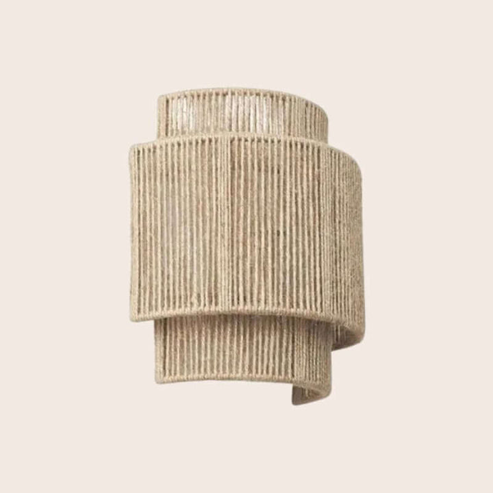 Handgeflochtene Rattan Wandleuchte