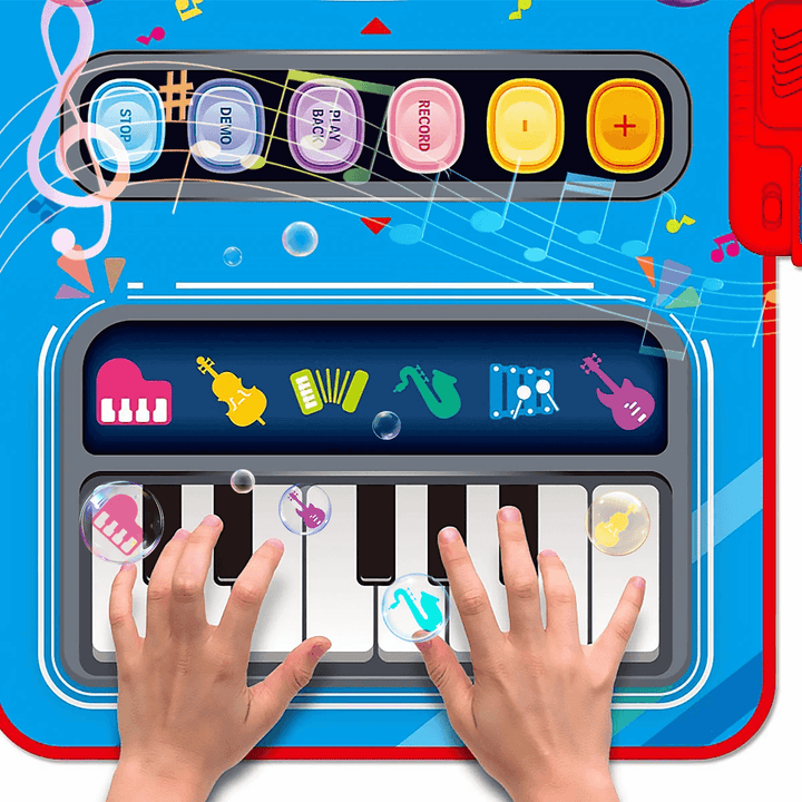 Kinder-Spielmatte mit Musik & Instrumenten