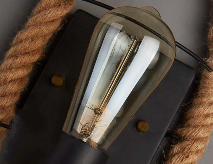 Vintage Seil-Wandleuchte Industrial Design