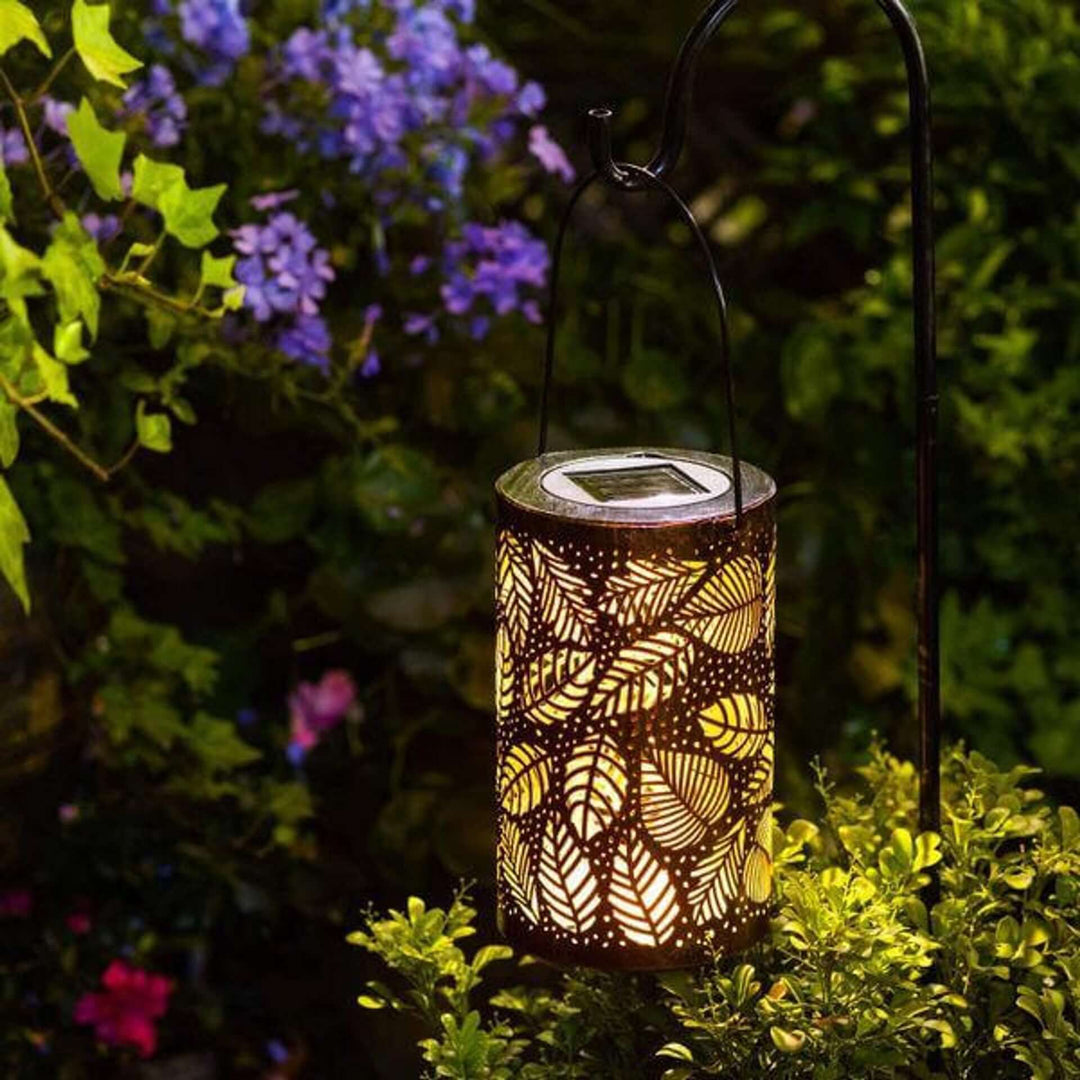 Dekorative Solar-Blatt-Laterne für Garten & Tisch
