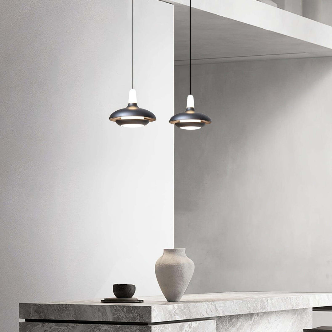 Moderne LED Pendelleuchte, Aluminium, 18cm