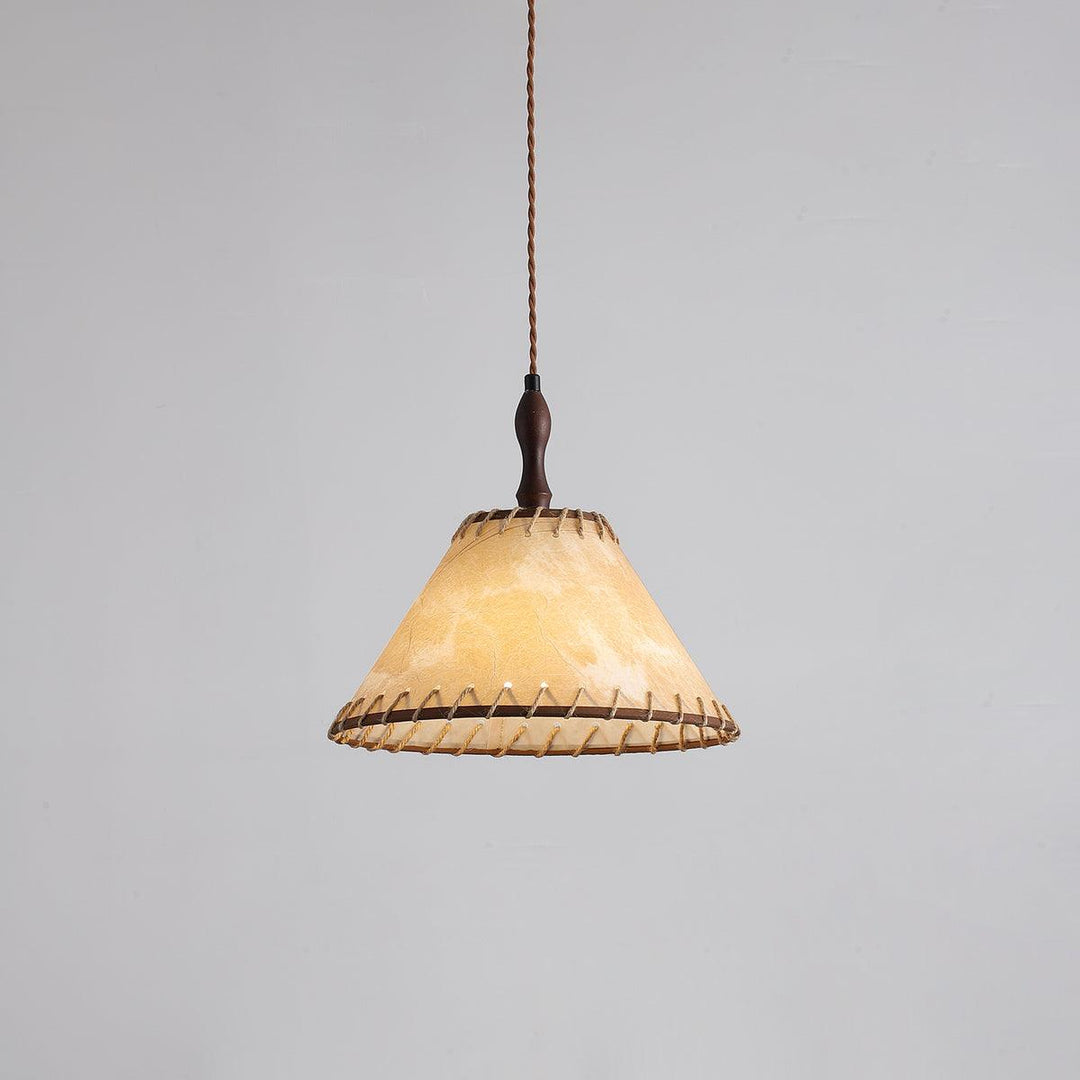 Holz & Stoff Hängeleuchte