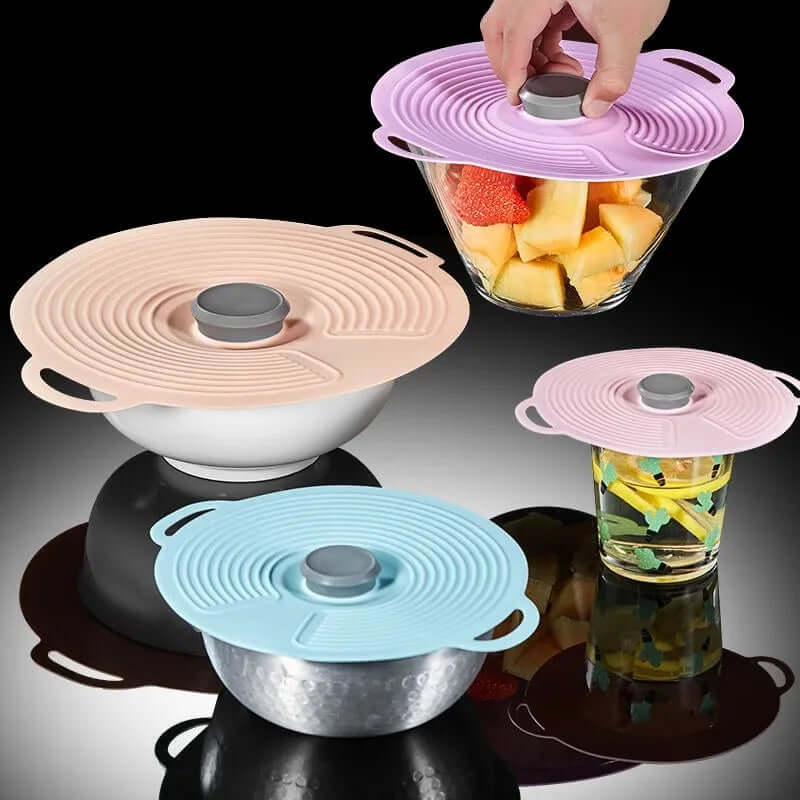 Couvercle à ventouse en silicone - hermétique et réutilisable