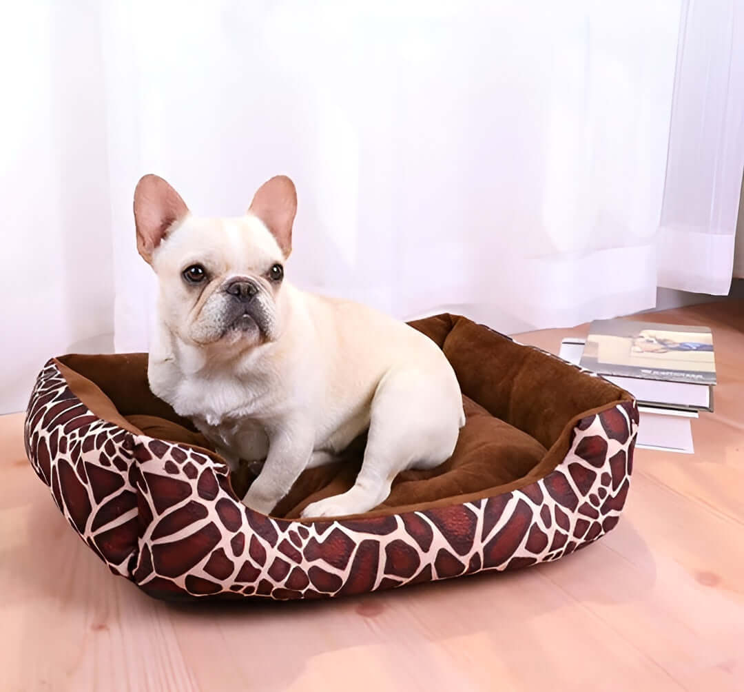 Lit orthopédique en peluche pour animaux de compagnie