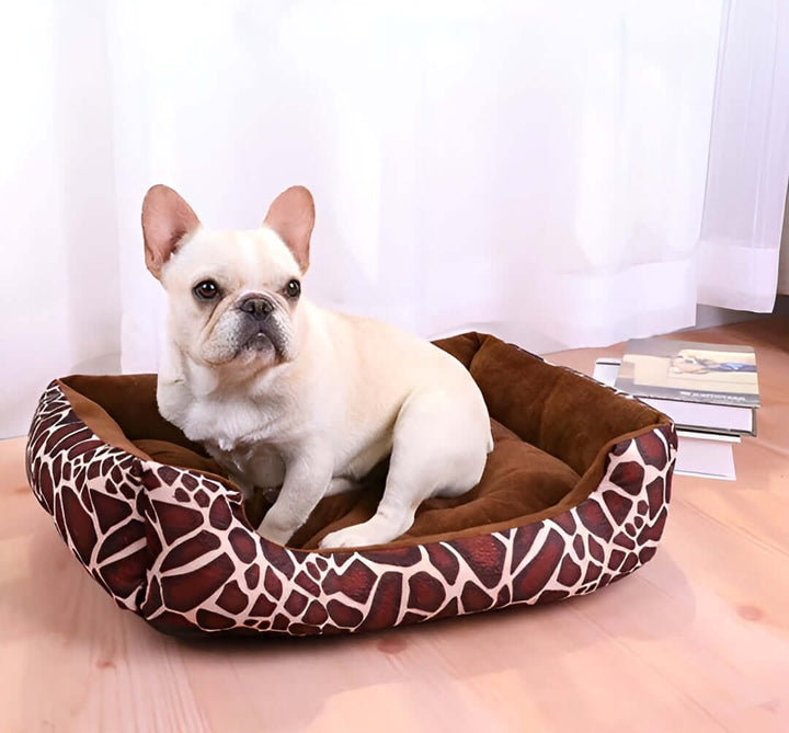 Lit orthopédique en peluche pour animaux de compagnie
