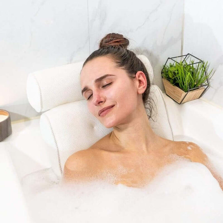 Ergonomisches Badekissen mit Saugnäpfen