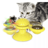Jouet pour chat avec griffoir et moulin à vent - Interactif