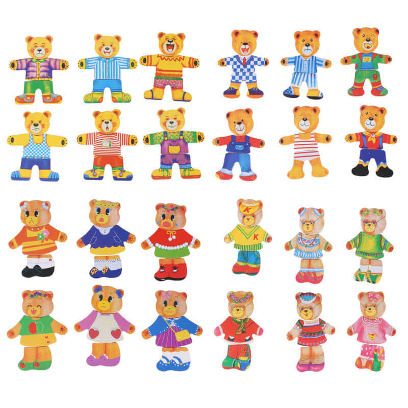 Holzpuzzle-Spielzeug für Kleinkinder - Kreatives Outfit-Spiel