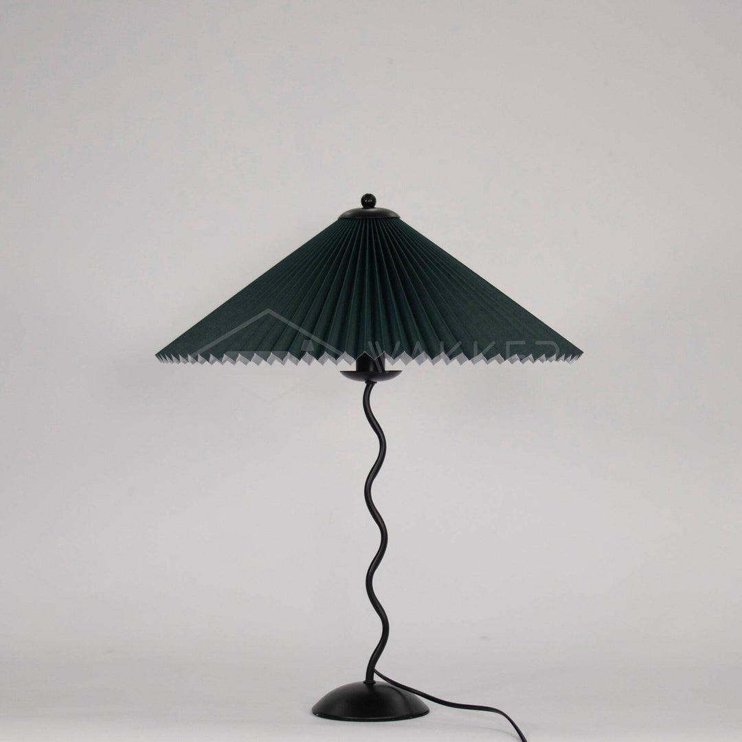 Designer Tischlampe Metall Modern Wellenförmig