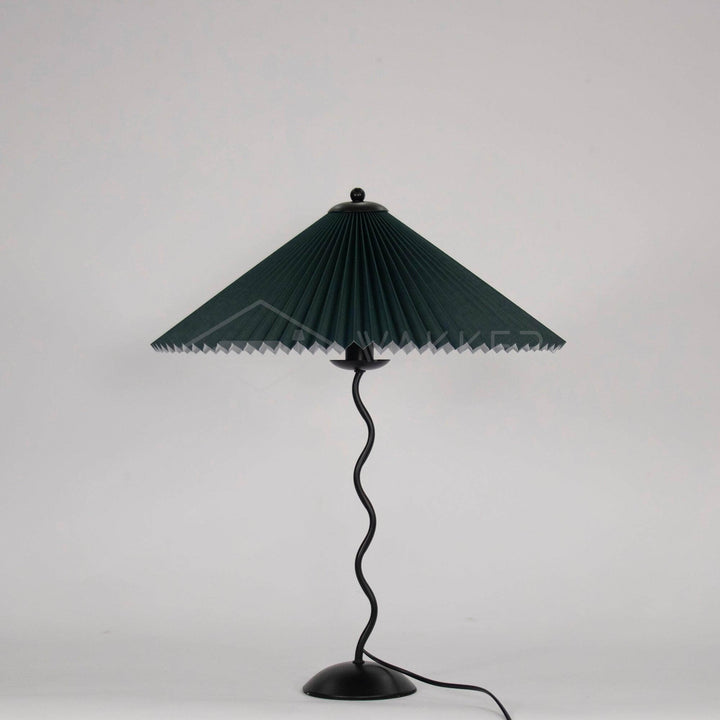 Designer Tischlampe Metall Modern Wellenförmig