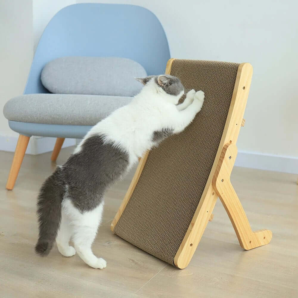Katzenkratzbett mit Stoffbezug