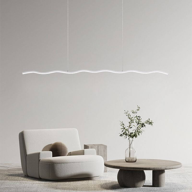 Moderne LED-Pendelleuchte Wellen-Design