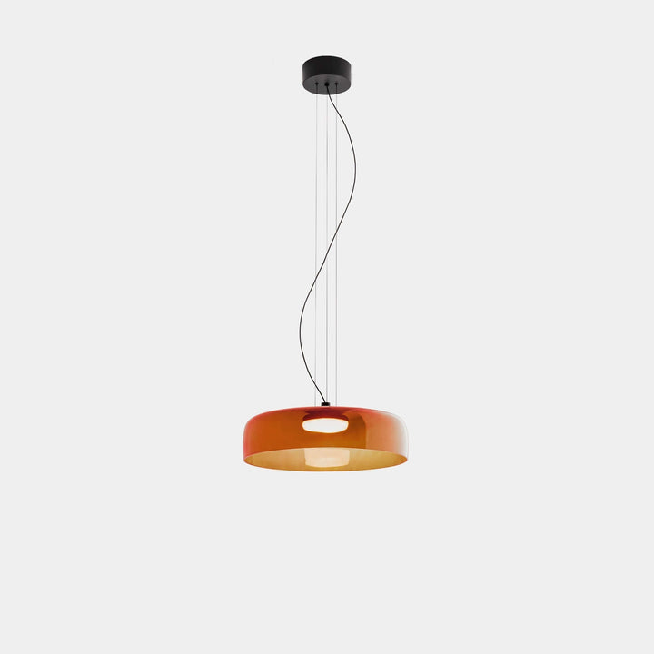 Elegante Glas-Pendelleuchte mit LED