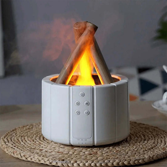 Ultraschall Luftbefeuchter mit Flammeneffekt