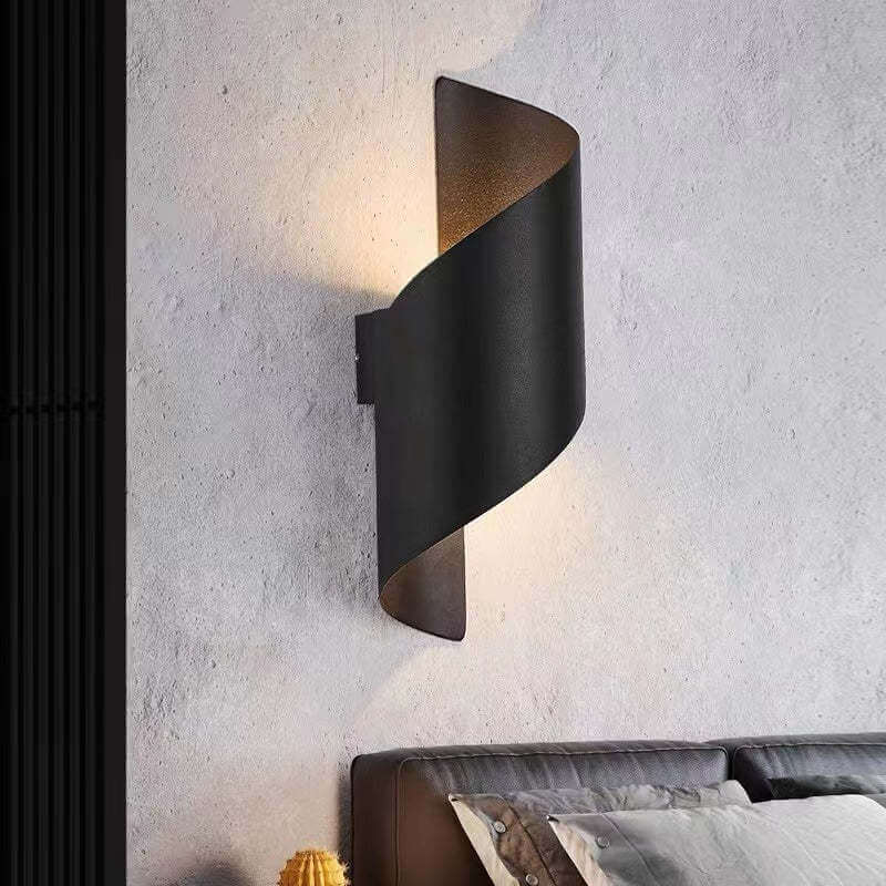 Moderne Spiral-LED-Wandleuchte