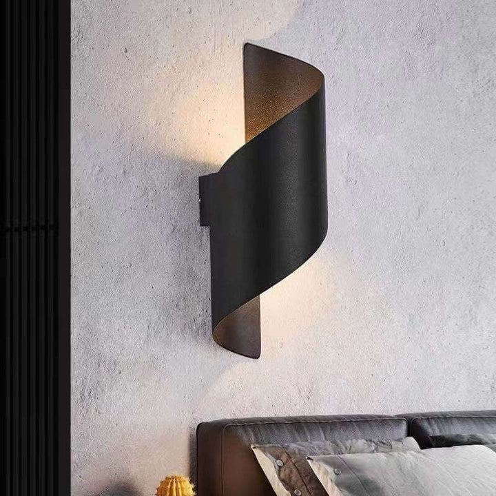 Moderne Spiral-LED-Wandleuchte