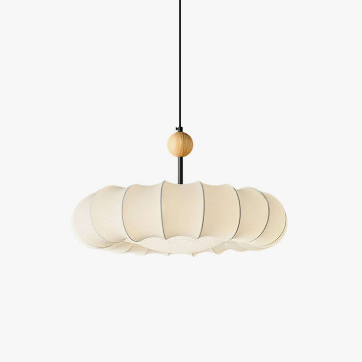 Elegante Hängeleuchte mit Stoffschirm 50cm