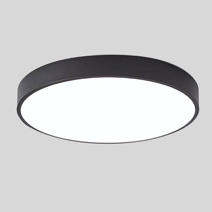 Plafonnier LED rond en bois moderne