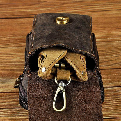 Sac banane en cuir pour homme