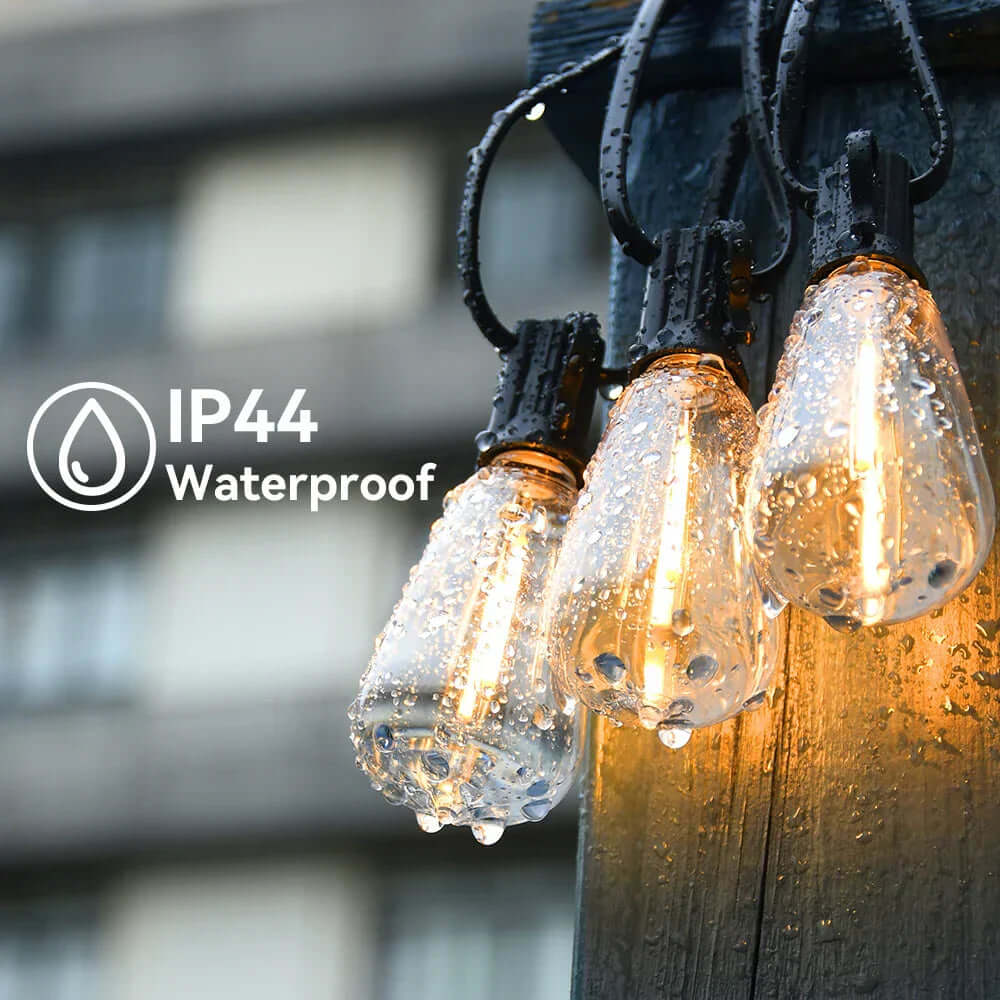 Wasserdichte LED-Lichterkette für Außen